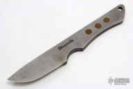 Thick Scrap Knife with Leather Sheath