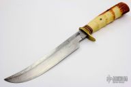 Model 4-7 - Pinned Stag & Heiser Brown Button Sheath