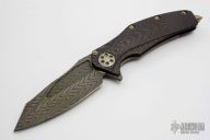 Matrix - Herringbone Damascus and Carbon Fiber