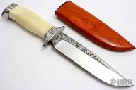 Ivory Fixed Blade - Engraved