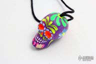 Resin Skull Bead/Necklace