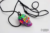 Resin Skull Bead/Necklace