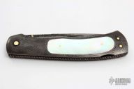 Damascus and Pearl Lockback