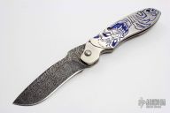 Damascus Carved Flipper