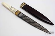 Damascus Dagger with Scrim