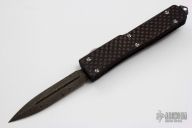 UTX-70 D/E Damascus Raindrop Black Carbon Fiber