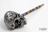 Heat Colored Ti Skull Spike