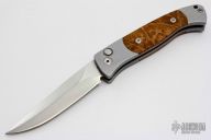 Brend Auto #2  Silver Handle w/ Maple Burl