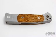 Brend Auto #2  Silver Handle w/ Maple Burl