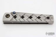 Carved Damascus Linerlock