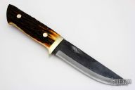 Sheath Knife - Stag Handle by Moriya