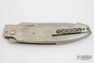 Linerlock Flipper - Celtic Knot Engraved Clip