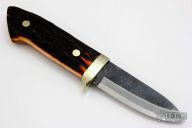 Sheath Knife - Stag Handle by Moriya