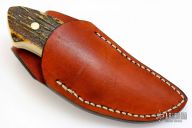 Sheath Knife - Stag Handle by Moriya
