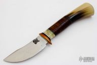 Musk Ox and Horse hide Pocket Knife
