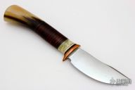 Musk Ox and Horse hide Pocket Knife