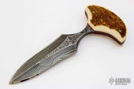 Damascus Push Dagger