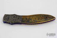 Damascus and Mammoth Ivory Linerlock