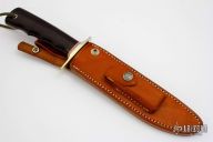 Model 1-7 - Maroon Micarta w/ Finger Grooves