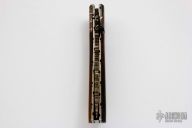 Camel Bone and Damascus Linerlock