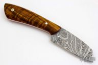 Damascus Fixed Blade with Pocket Sheath