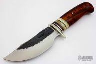 Snakewood and Ox Boss Clip Point Hunter