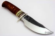 Snakewood and Ox Boss Clip Point Hunter