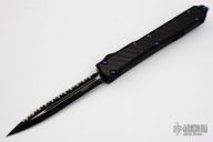 106-3Ti Makora II Black Full Serrated - Titanium Hardware