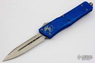 142-6BL Combat Troodon D/E Blue - Satin Full Serrated