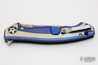 0452CF Sinkevich Folder - Blue Anodized Frame/Hardware
