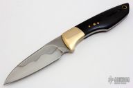 Tac Penance - Bronze and Black Linen Micarta