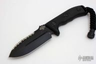 101-3BL Crosshair - Black Full Serrated
