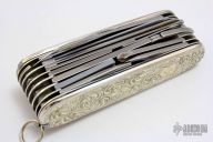 Large Swiss Army Knife - Tiffany & Co Engraved Sterling Silver
