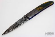 Damascus & Mammoth Ivory Folder