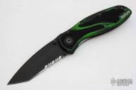 1670BGTST - Blur Tanto Black/Green Smoke - Serrated