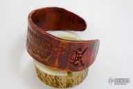 Psalm 144.1 Hands of War Forged Copper Bracelet