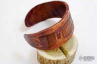 Psalm 144.1 Hands of War Forged Copper Bracelet