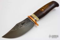 Walnut Skinner - Etched Blade