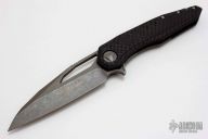 Sigil - Apocalyptic Elmax Carbon Fiber Damascus Plate