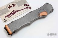 Hydra - Clip Point Mirror Polished - Stainless and Copper