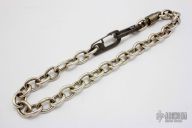 Silver Wallet Chain w/ Titanium Clips and swivel