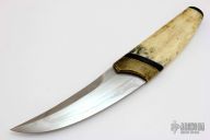 Upswept Fixed Blade with Hamon