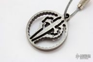 Titanium Dagger Logo Keychain