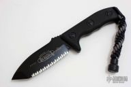 103-3BL Currahee T/E Black Full Serrated