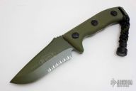 102-2GR Currahee S/E - Green Serrated
