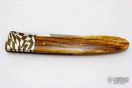 Damascus and Bone Gents Folder