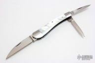 3 Blade Mother of Pearl Serpentine Jack - Slipjoint