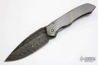 Raindrop Damascus and Titanium ANAX #009