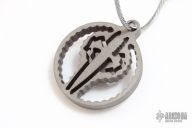 Titanium Dagger Logo Keychain