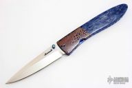 Damascus and Bone Gents Folder